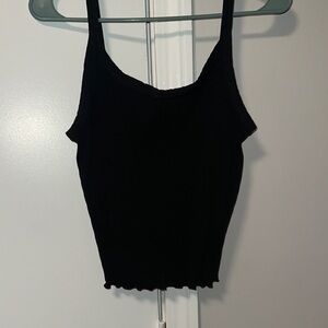 Old Navy Black Ribbed Camisole